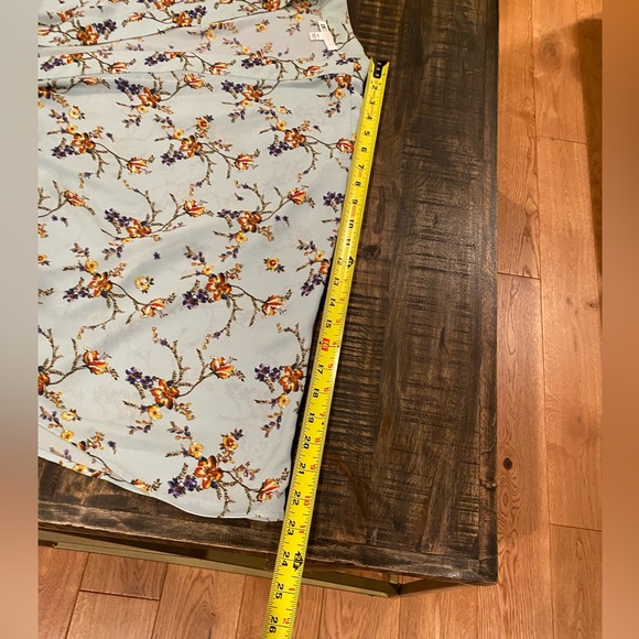 Stunning Floral Kimono Blue Drawstring Waist DR2 Size M/L Medium Large cinch - Picture 8 of 10